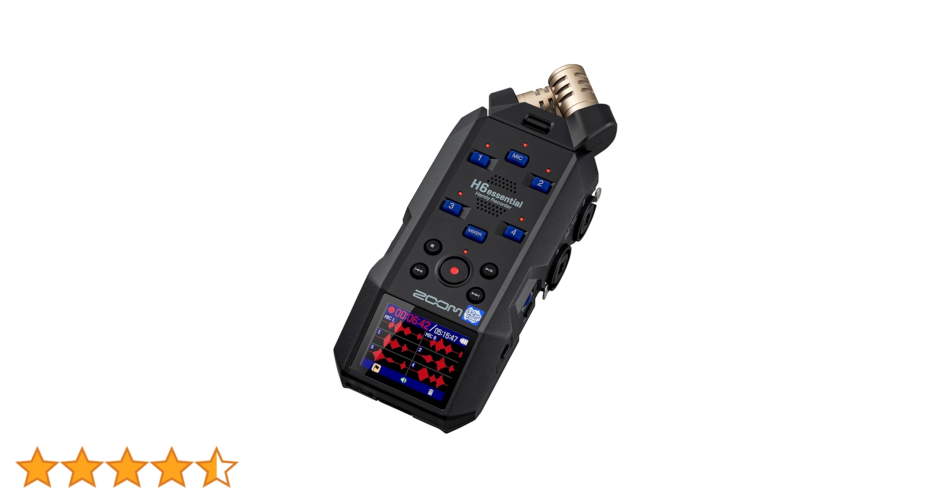 Amazon | ZOOM ズーム H6 essential ハンディレコーダー32bit録音 6